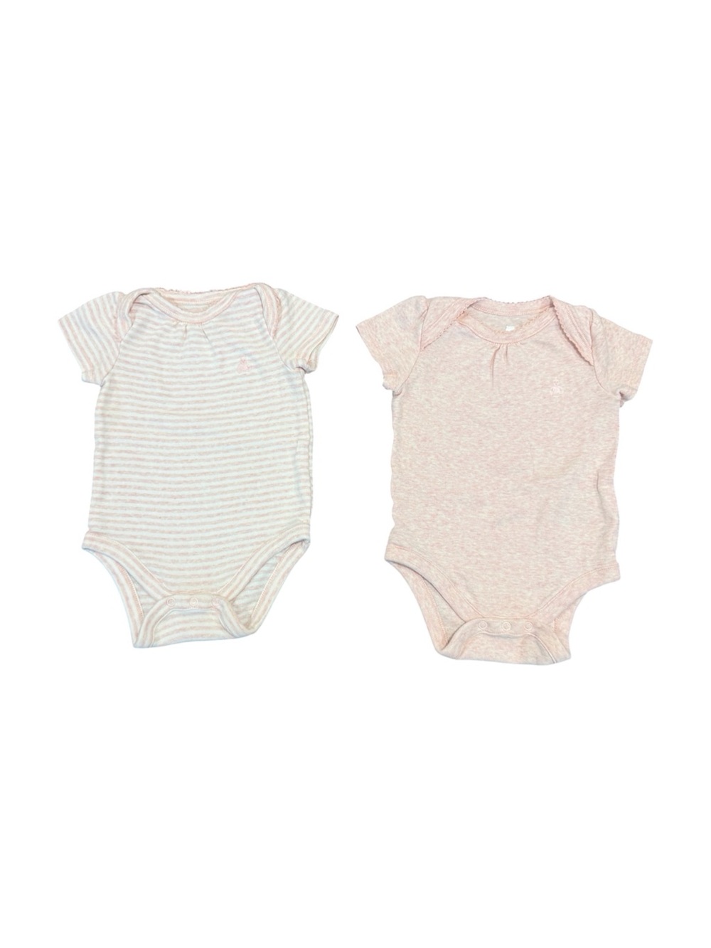 ⭐️4 for $10⭐️ GAP Baby Short-Sleeve One-Piece Bodysuits in Light Pink Set